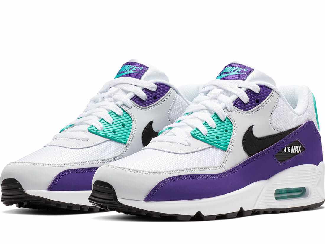 nike air max 90 purple and black